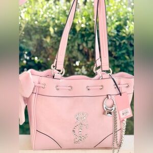 New Pink Juicy Couture Purse Daydreamer Tote Bag Handbag Y2K Style